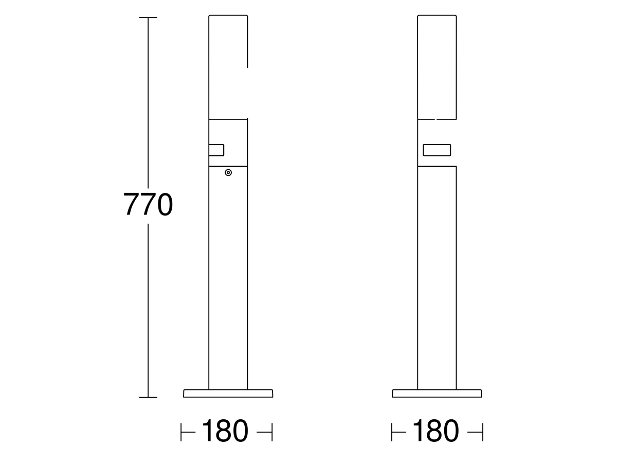 Sensor-LED-Außenleuchte GL 65 S 3000K