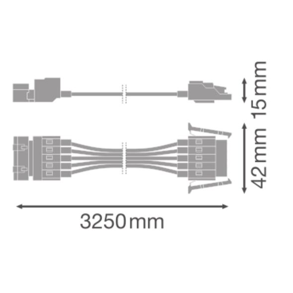 Durchgangsleitung 5-pol. TRUSYSUNIV30005PWIRE