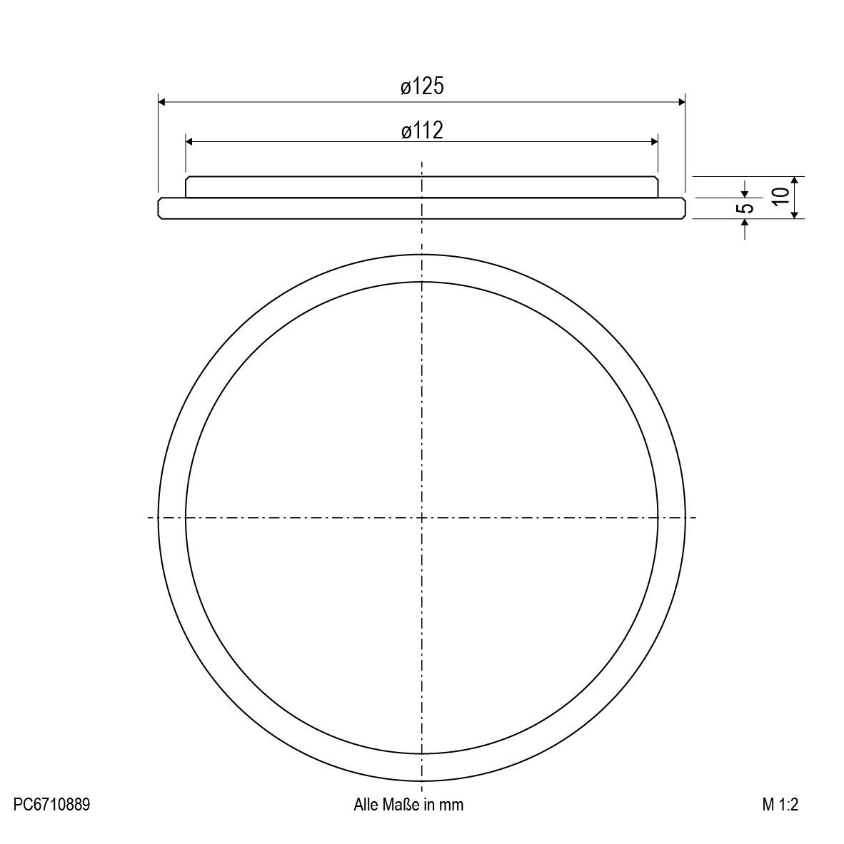 Abdeckglas PC6710889