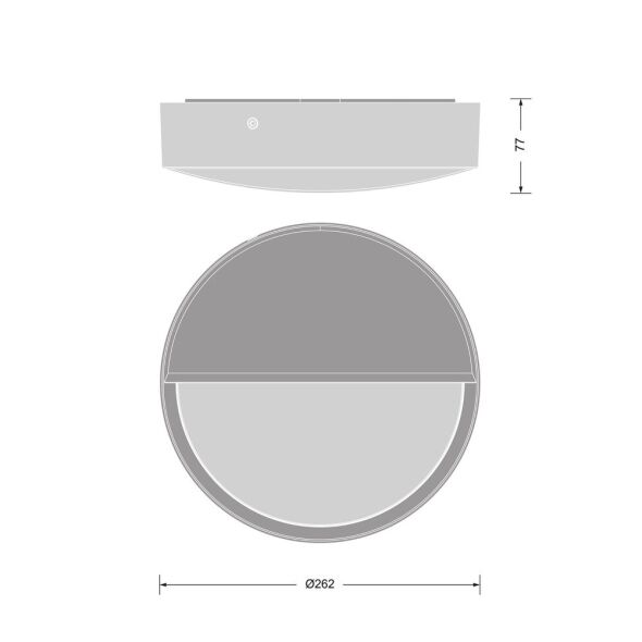 Halbabdeckung BLKHRDEyelid250BK