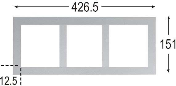 Einbaurahmen SCER 1.300 ws