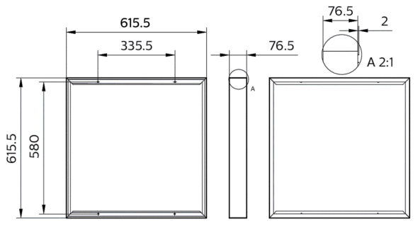 Anbaurahmen RC132Z G5 SMB W60L60