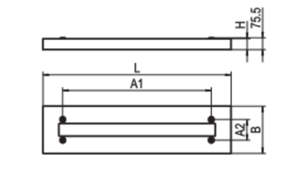 Anbaurahmen weiß ZBS-AR-EE 1245