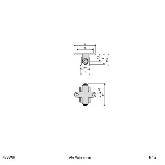 Alu-Profilhalter NVS SWH