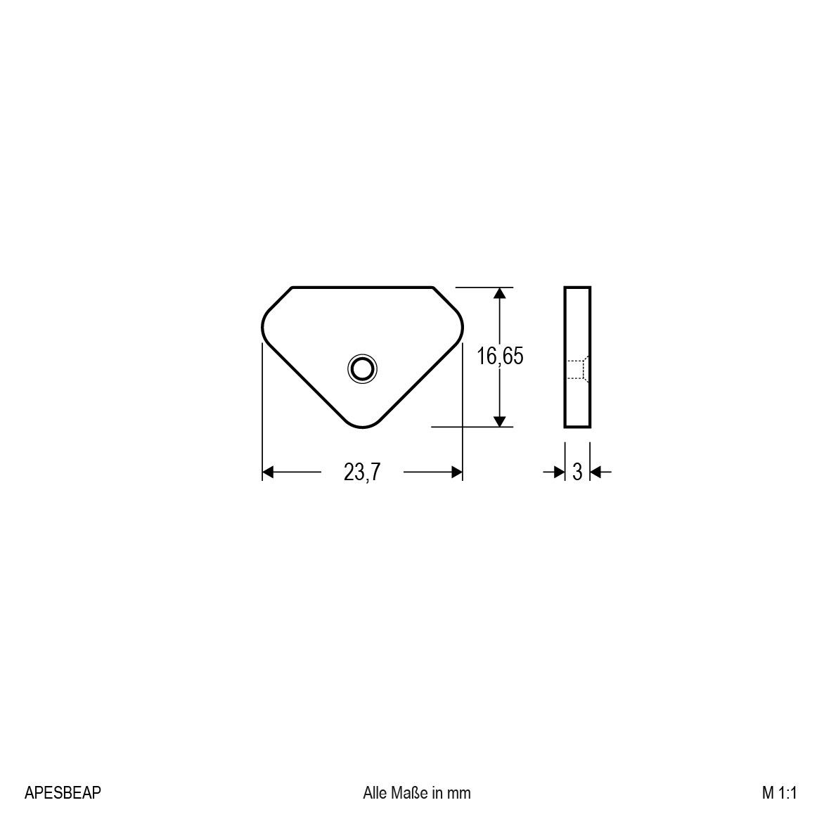 Endabschlussplatte APESBEAP