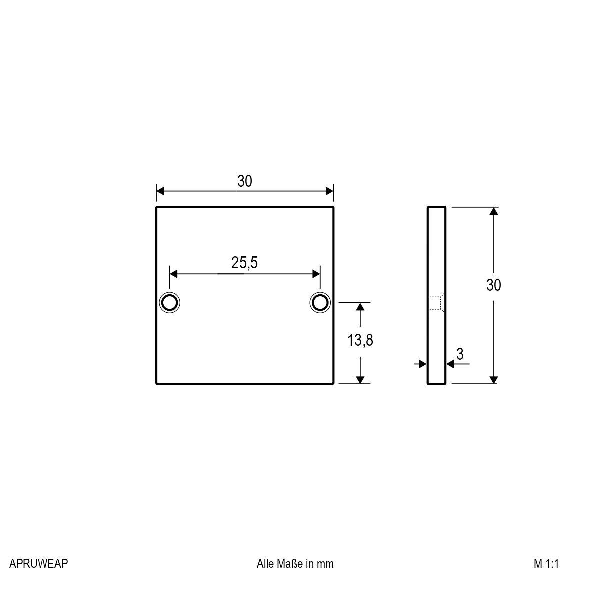 Endabschlussplatte APRUWEAP