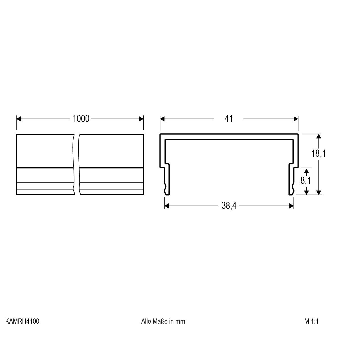 Profilabdeckung KAMRH4100