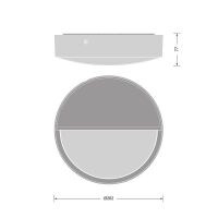 Halbabdeckung BLKHRDEyelid250BK