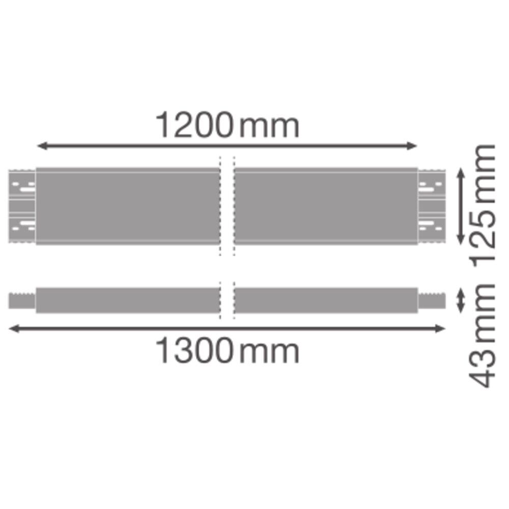 Verbinder 1200 LN INV INFILL 1200BK