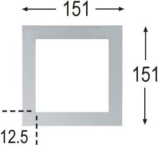 Einbaurahmen SCER 1.100 sw