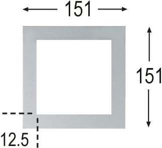 Einbaurahmen SCER 1.100 ws