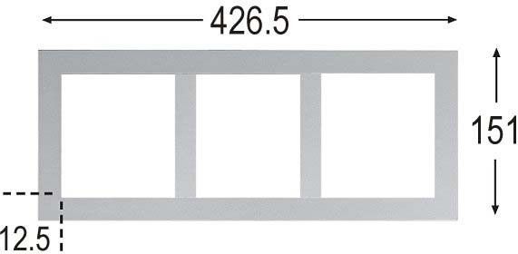 Einbaurahmen SCER 1.300 sw