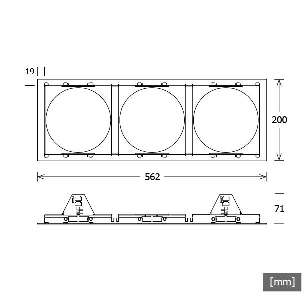 Einbaurahmen SCER 33.300 sw