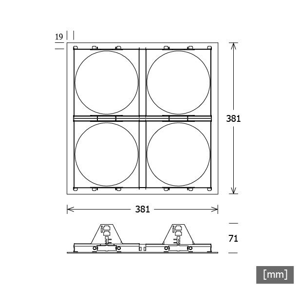 Einbaurahmen SCER 33.400 sw
