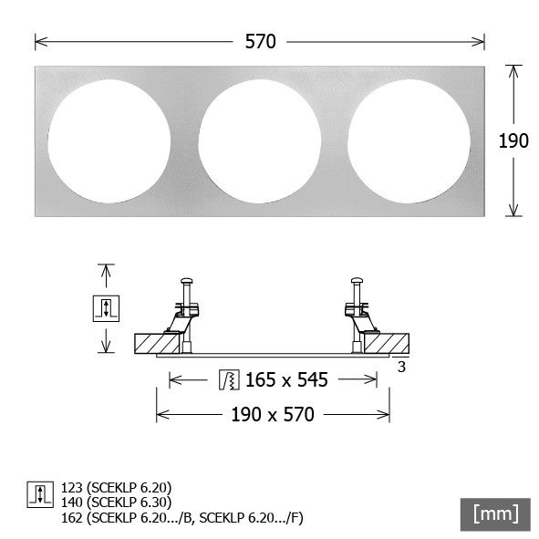 Einbaurahmen SCER 6.300 si