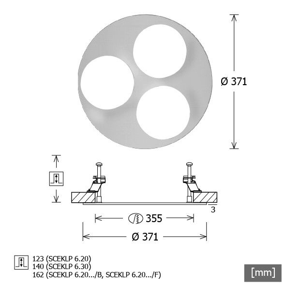 Einbaurahmen SCER 6.310 ws