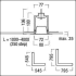 Eck-Kanal f.LED-Lichtlinie SLN2-C CL MRC L545WH