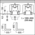 Eck-Kanal f.LED-Lichtlinie SLN2-C CL MRT L795WH