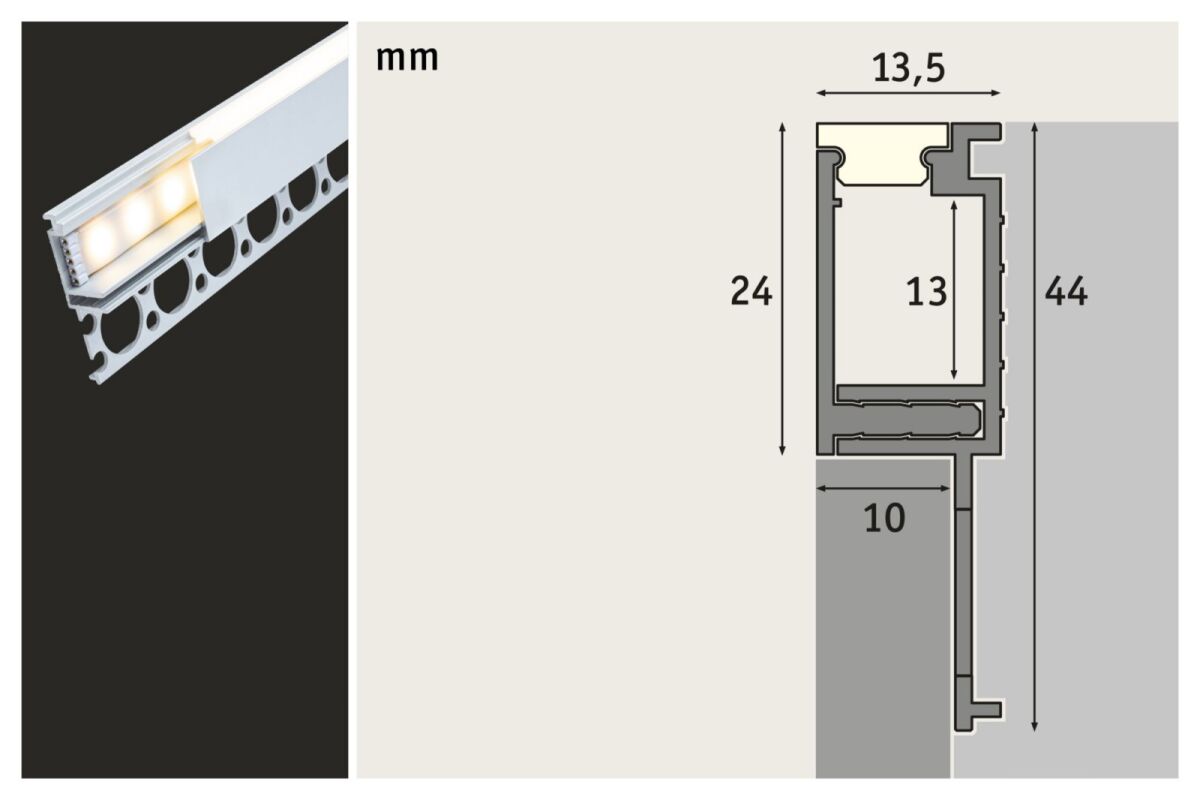 LED-Strip Einbauprofil 784.03