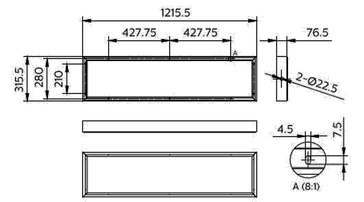 Anbaurahmen RC159Z SMB #75216099