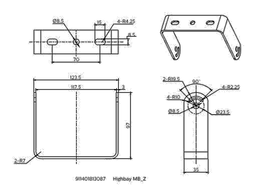 Montagebügel Highbay MB #75380899