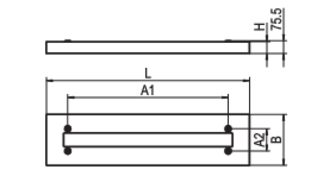 Anbaurahmen weiß ZBS-AR-EE 1545