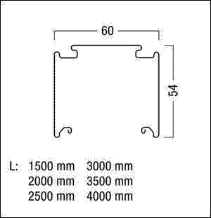 Tragschiene TECTON T 3500 OE WH