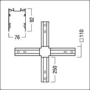 X-Kanal Verbinder SLN2 MSC X-CON WH