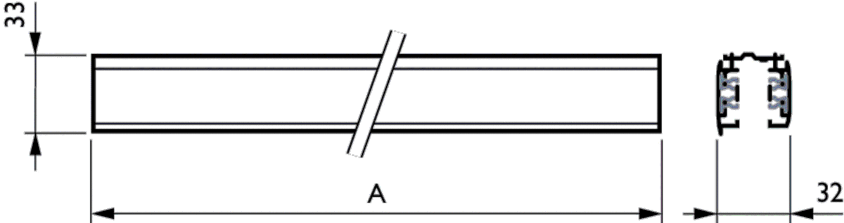 3-Phasen-Stromschiene RBS750 #06533400