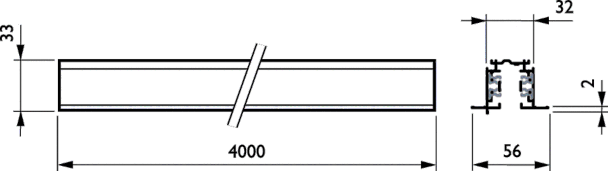 3-Phasen-Stromschiene RBS750 #06542600