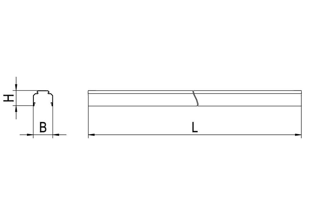 Tragschiene schwarz VLTM 3000-5 SW
