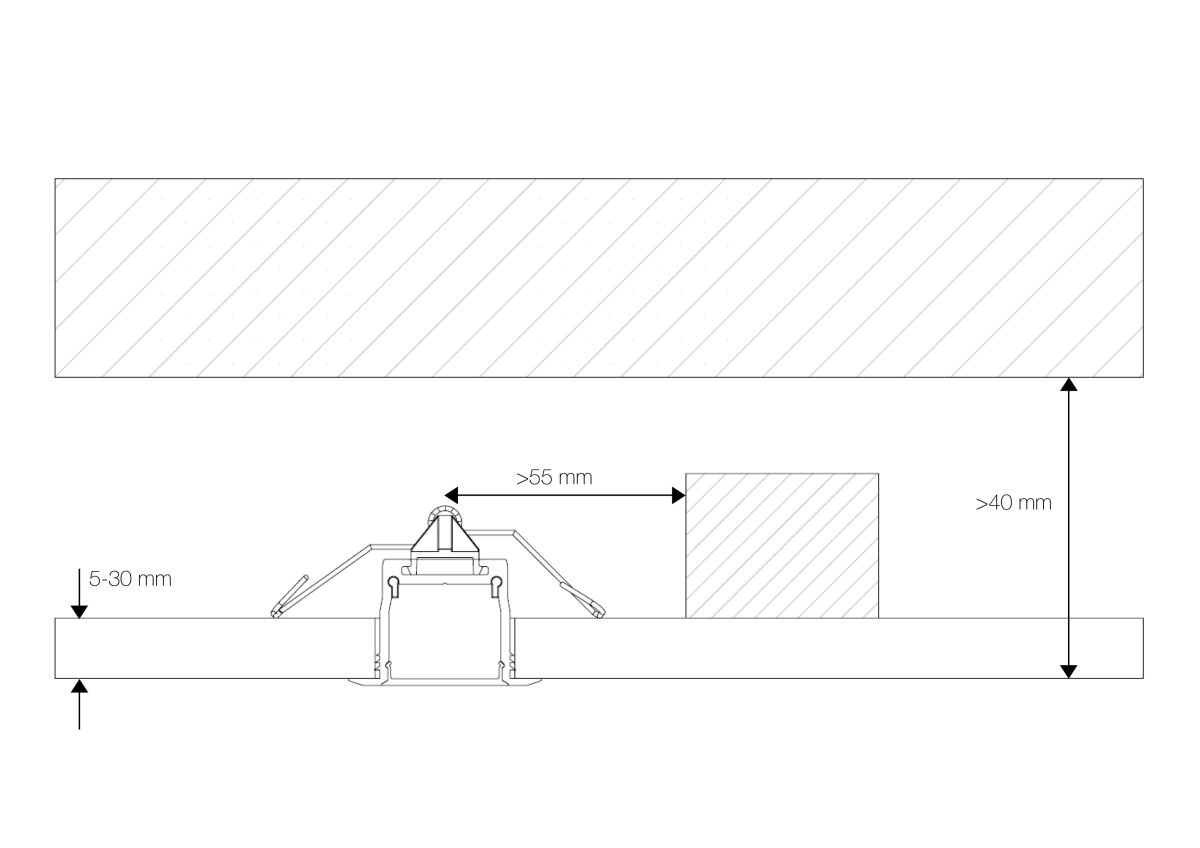 Alu-Profil Einbau 2m TRPA4221