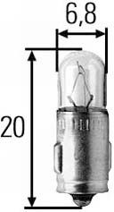 Fahrzeuglampe 24V3 BA7s
