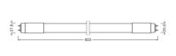 LED-Tube T8 f. EVG LEDTUBET8HFV6008W840