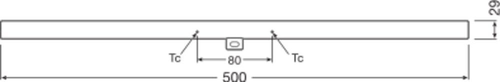 LED-Linienlampe 4,7W S14d 470lm dimmbar