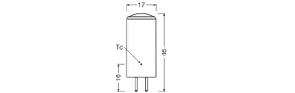 LED-PIN-Lampe GY6,35 LEDPIN40320DP3.8827C