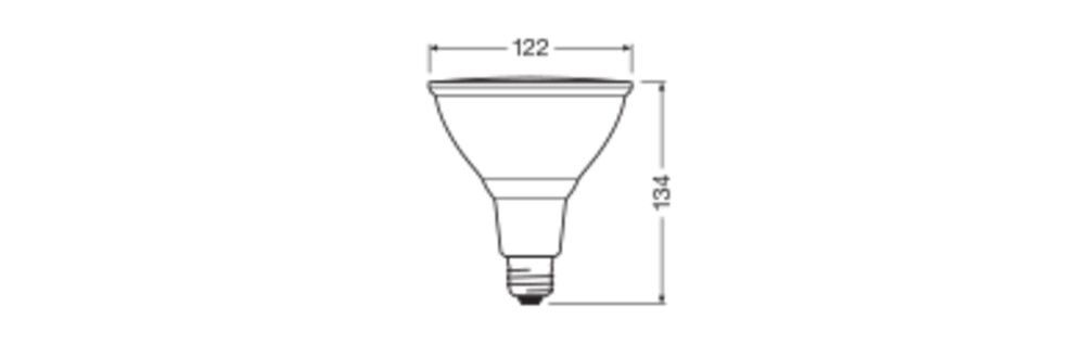 LED-Reflektorlampe E27 2700K 12,0W 1035lm 30°