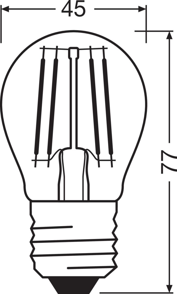 LED-Tropfenlampe E27 LEDCLP605.5827FCL27P