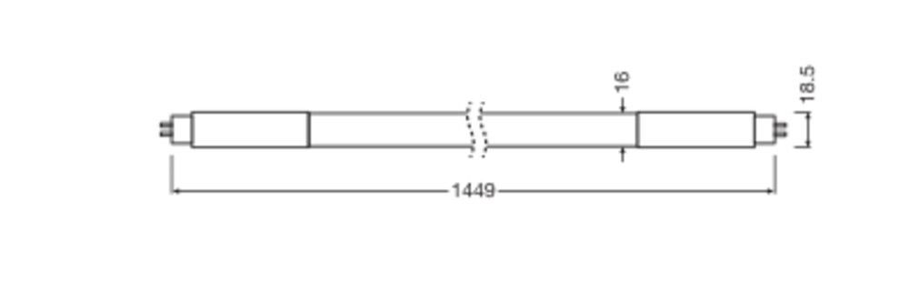 LED-Tube T5 f. EVG TUBET5HFHO49P 26W830