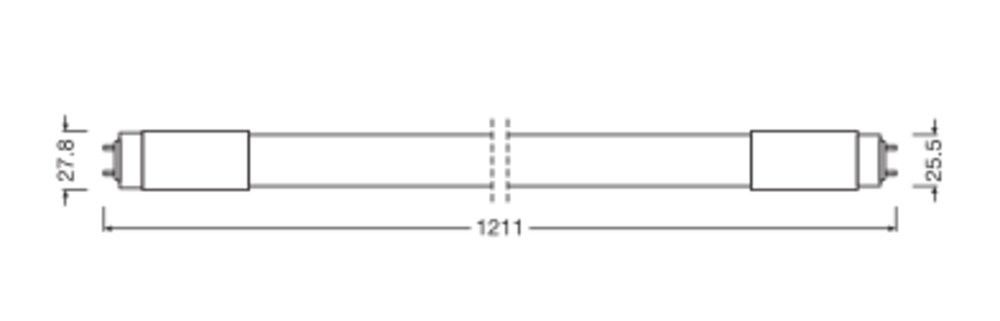 LED-Tube T8 f. EVG TUBET8HFUOP120015865