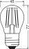 LED-Tropfenlampe E27 LEDCLP605.5827FCL27P