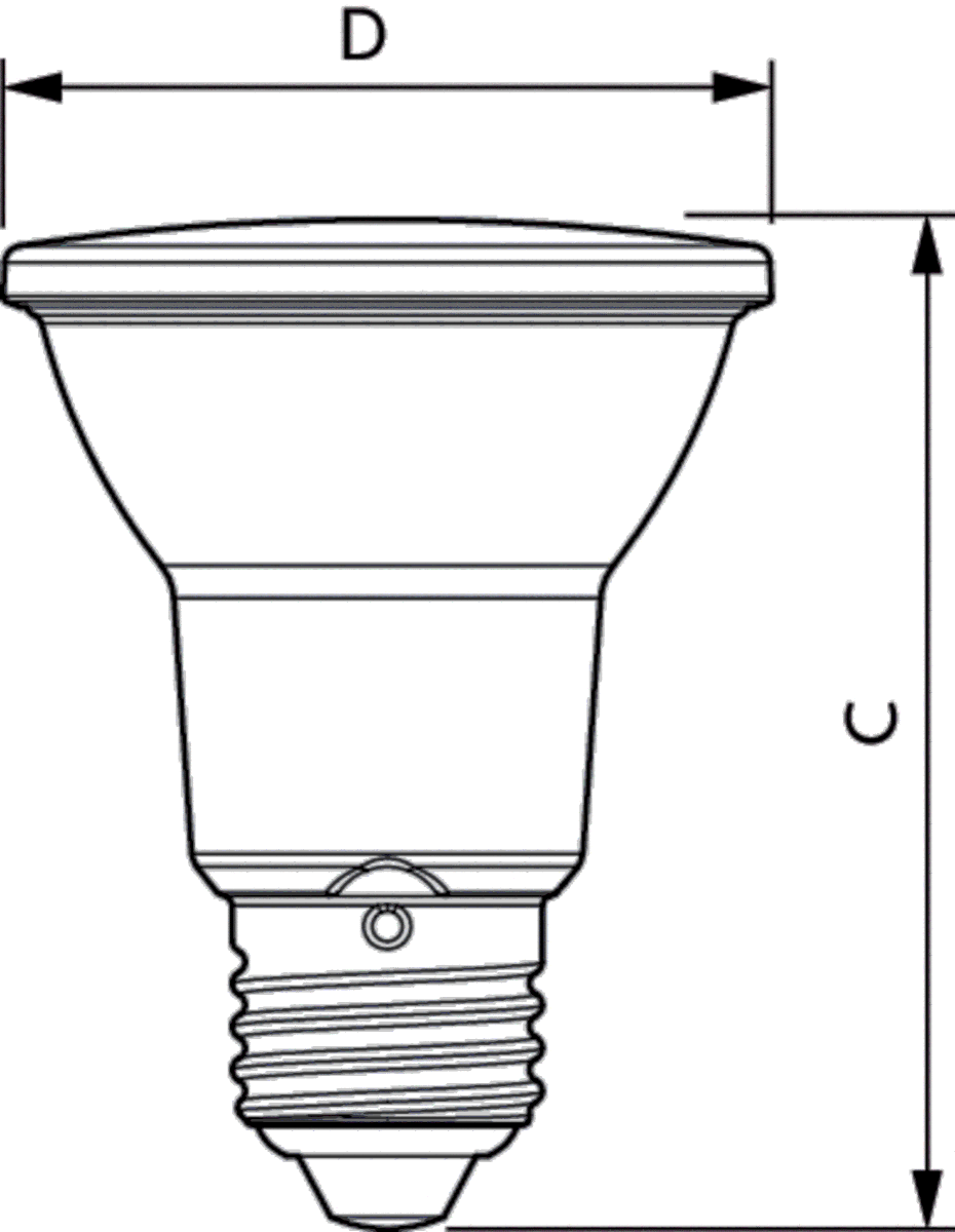 LED-Reflektorlampe E27 3000K 6,0W 515lm 25°