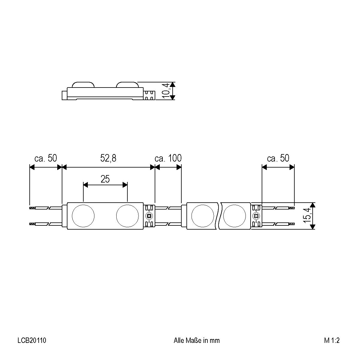 LED-Modul 10er-Kette LCB20110