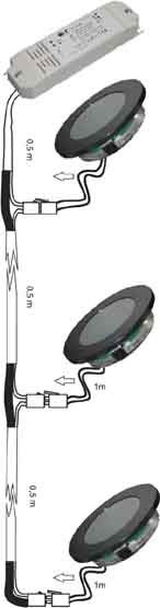 LED-Einbaustrahler-Set wei 53821