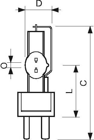 Speziallampe MSR 2000 SA 1CT/8