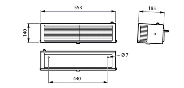UV-C Wandleuchte WL345W 1xTUVT525WHFS