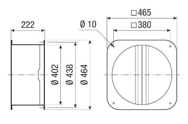 Rohrverschlussklappe VKRI 35
