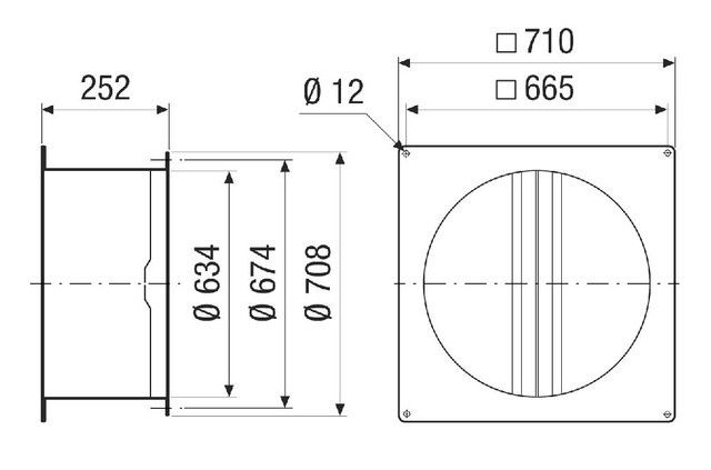 Rohrverschlussklappe VKRI 63-75-80