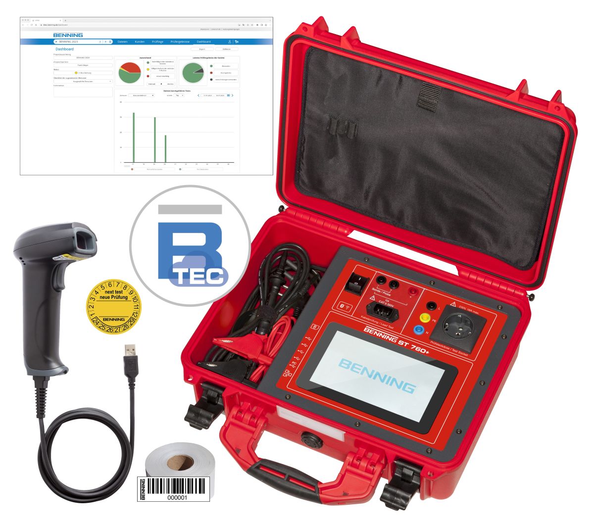 Gerätestester-BTEC-Set ST760+BTECSET