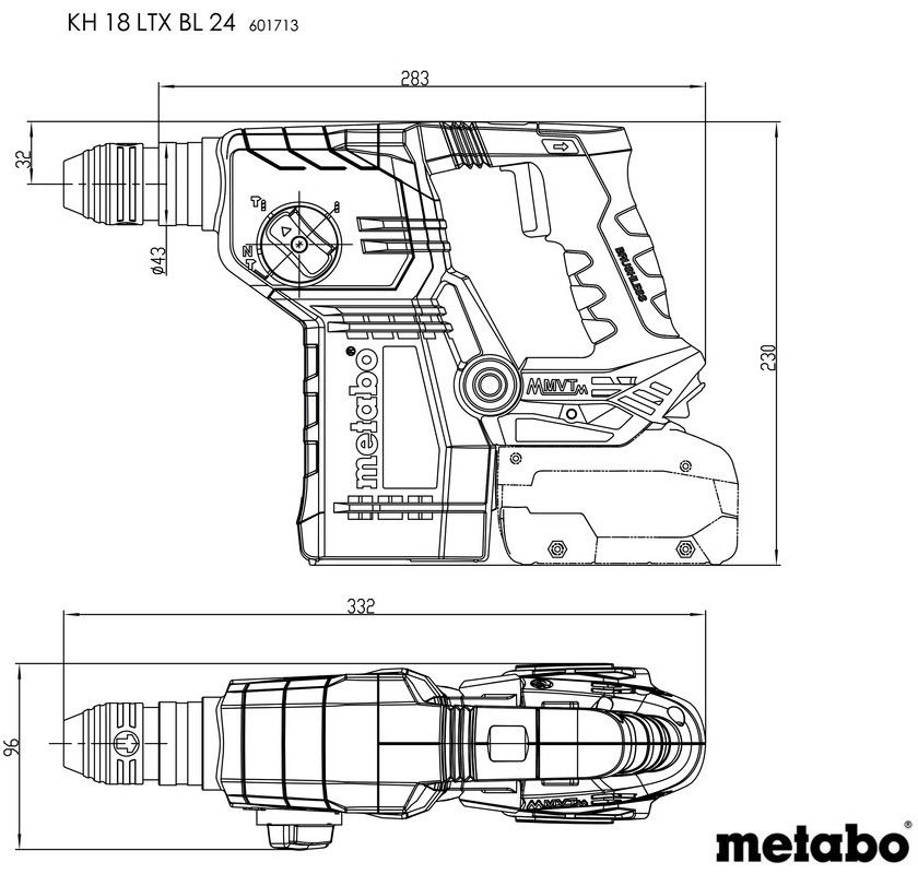 Akku-Kombihammer KH 18 LTX BL 24